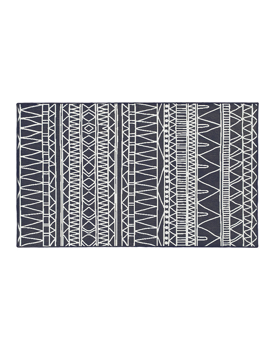 Foto 2 pulgar | Tapete Decorativo Lavable Chelsea Tribal Aztec En Gris Oscuro