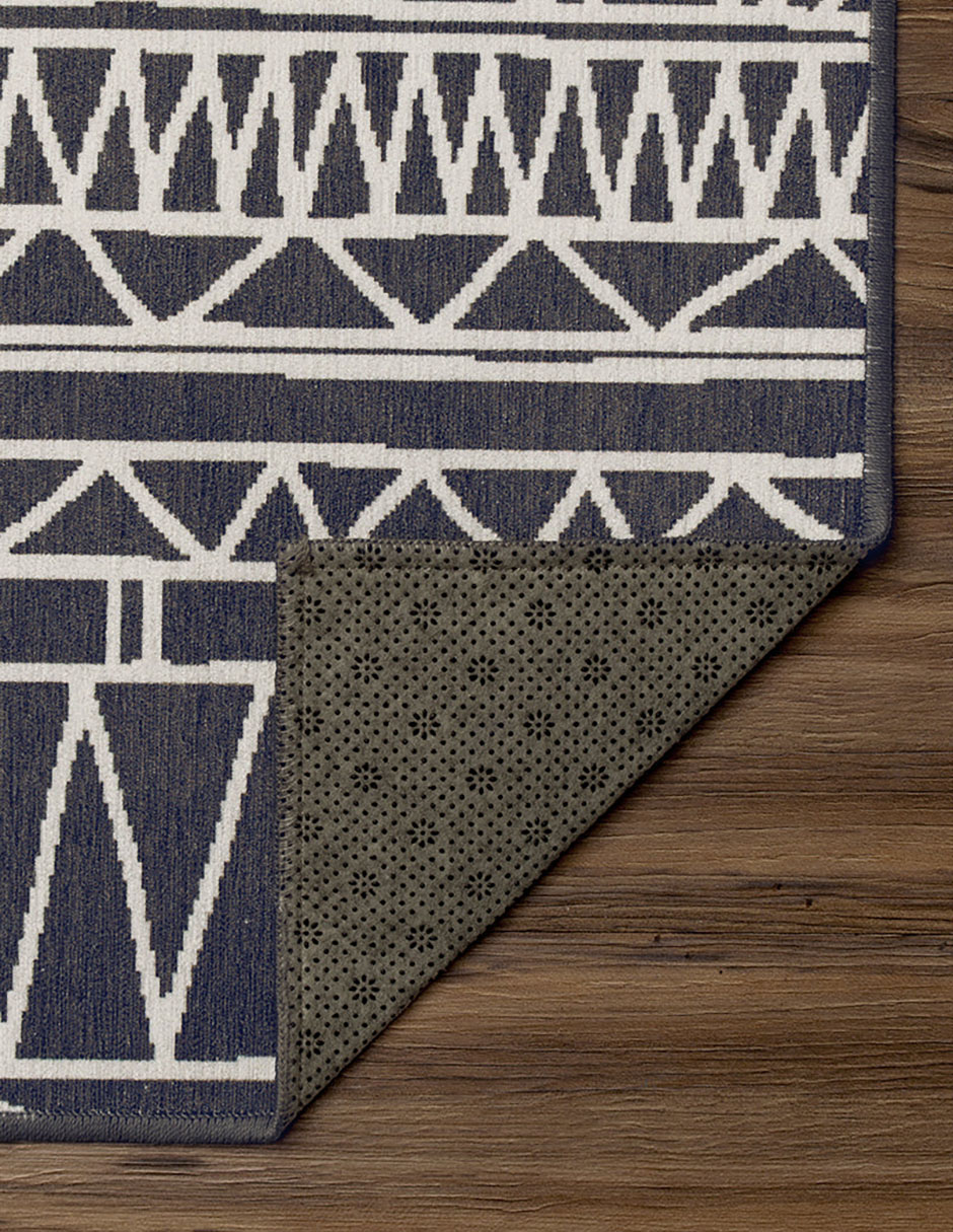 Foto 4 pulgar | Tapete Decorativo Lavable Chelsea Tribal Aztec En Gris Oscuro