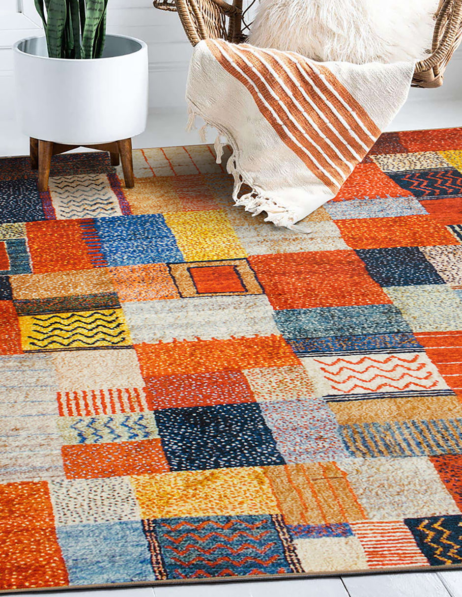 Foto 2 | Tapete Decorativo Lavable Multicolor De Patchwork