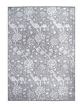 Tapete Decorativo Lavable Kalini Floral Gris