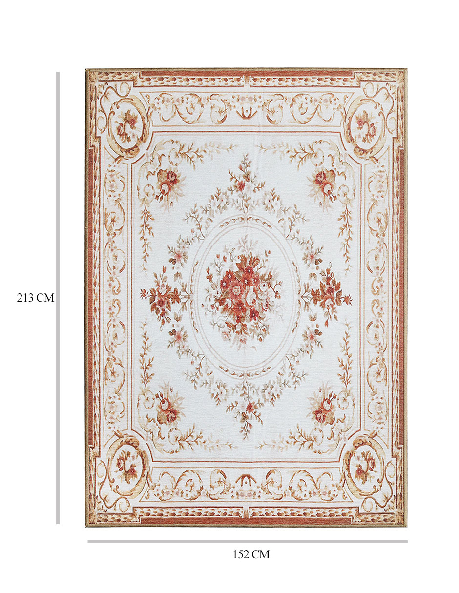 Foto 6 pulgar | Tapete Decorativo Lavable Aubusson Beige