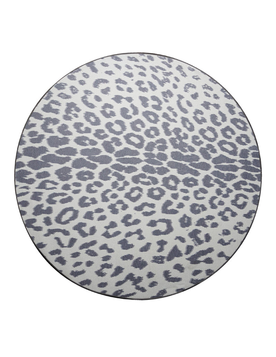 Tapete Decorativo Lavable Miya Leopardo Gris