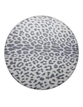 Tapete Decorativo Lavable Miya Leopardo Gris