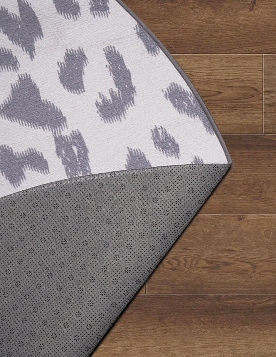 Foto 4 pulgar | Tapete Decorativo Lavable Miya Leopardo Gris