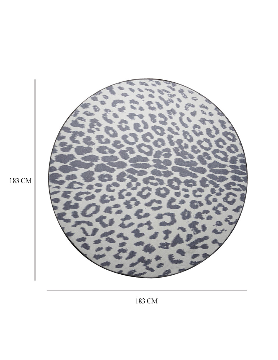 Foto 5 | Tapete Decorativo Lavable Miya Leopardo Gris