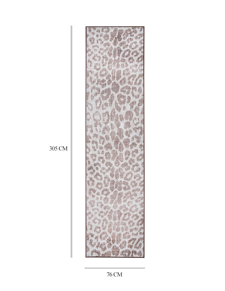 Foto 5 | Tapete Decorativo Lavable Miya Leopardo Marrón
