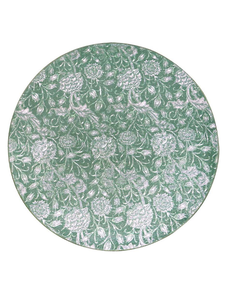 Tapete Decorativo Lavable Kalini Floral Verde