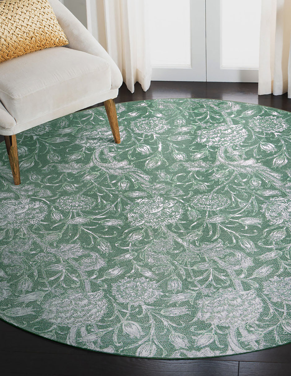 Foto 2 | Tapete Decorativo Lavable Kalini Floral Verde