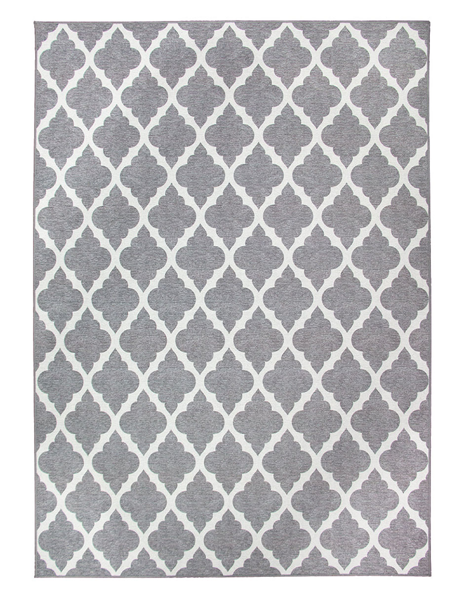 Foto 2 pulgar | Tapete Decorativo Lavable Marroquí Trellis Gris