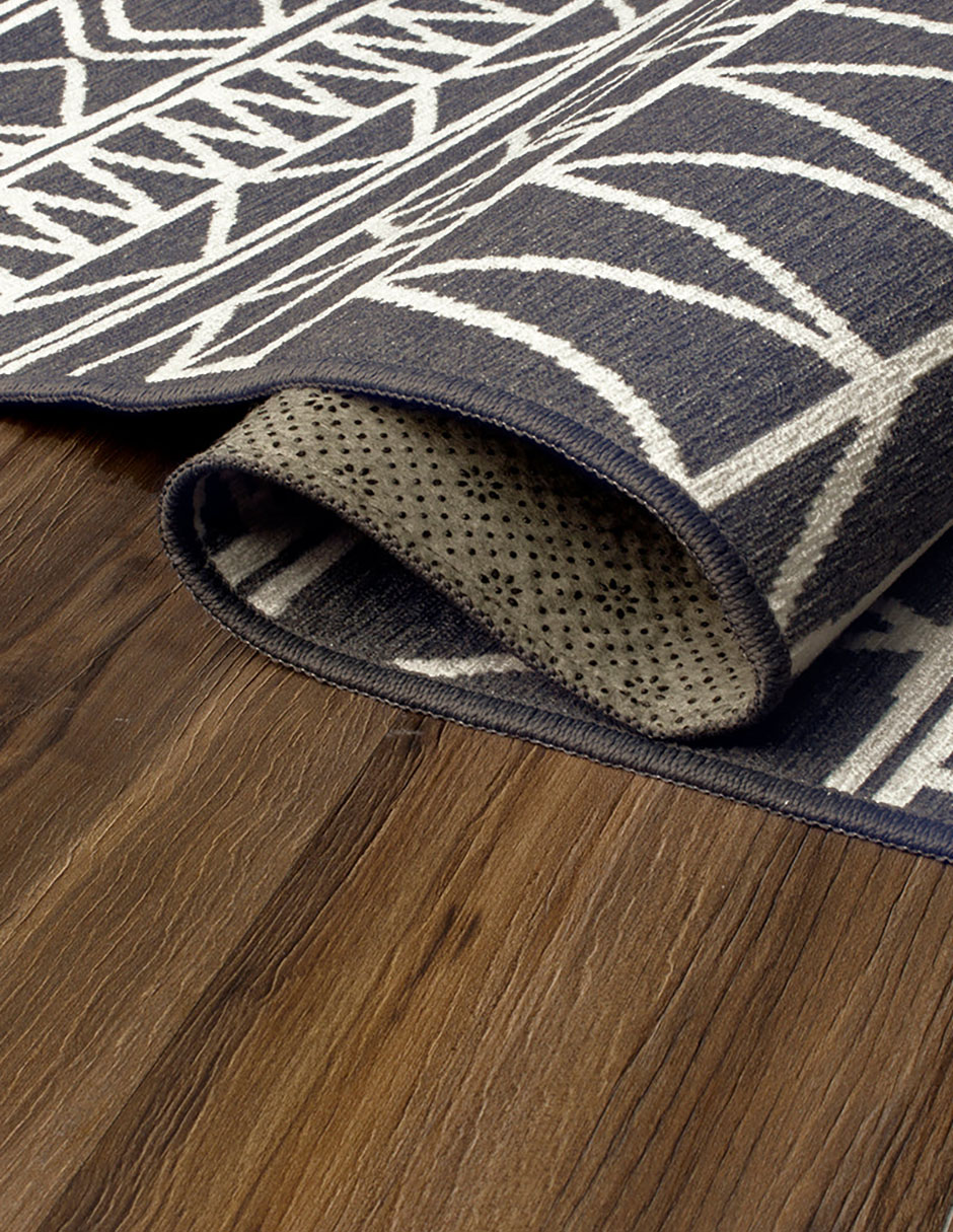 Foto 3 | Tapete Decorativo Lavable Chelsea Tribal Aztec En Gris Oscuro