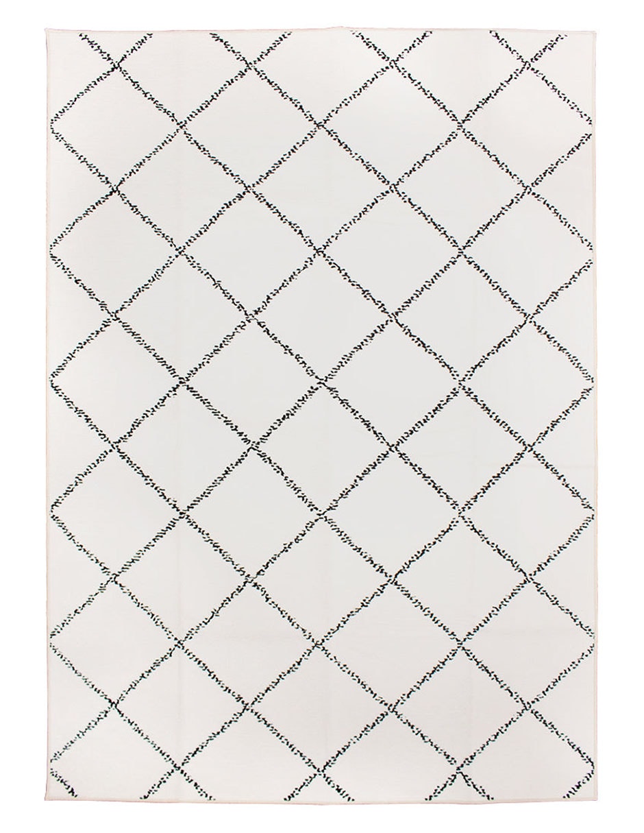 Tapete Decorativo Lavable Medina Marroquí Diamante Marfil $2,250