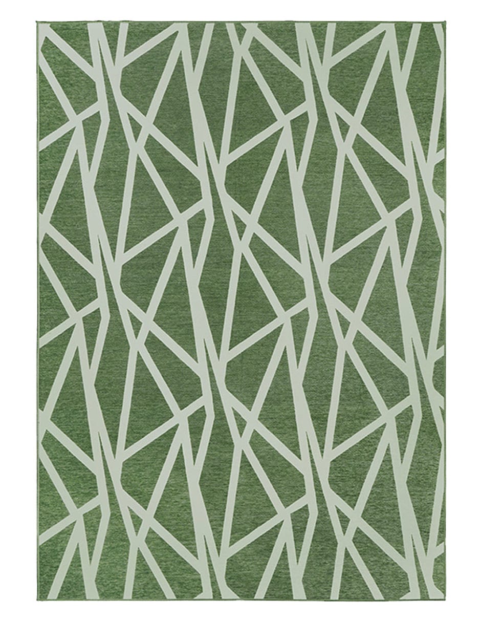 Tapete Decorativo Lavable Intersecciones Enebro Verde $2,250