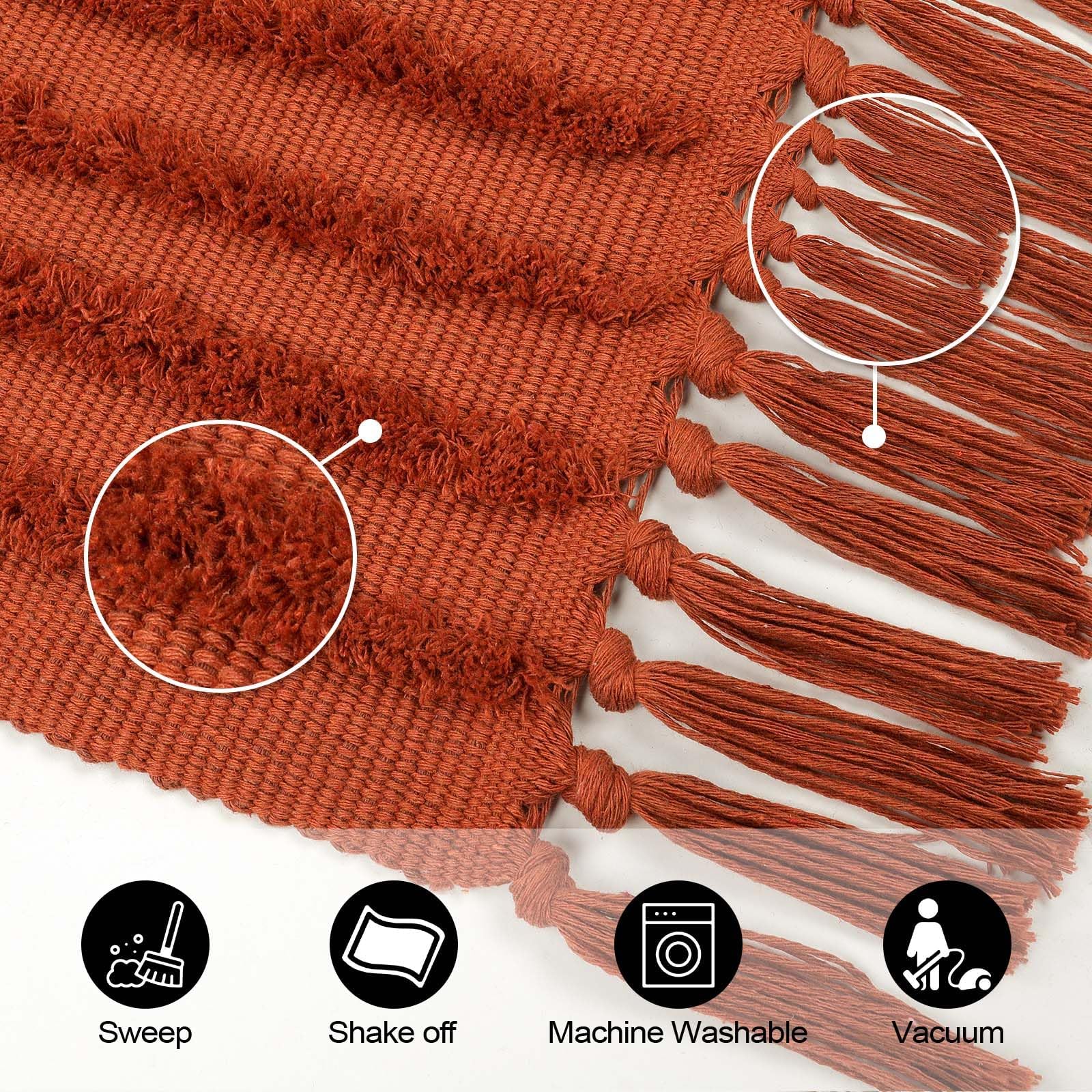 Foto 4 pulgar | Alfombra para Cocina Leevan 60 x 150 cm Terracota - Venta Internacional