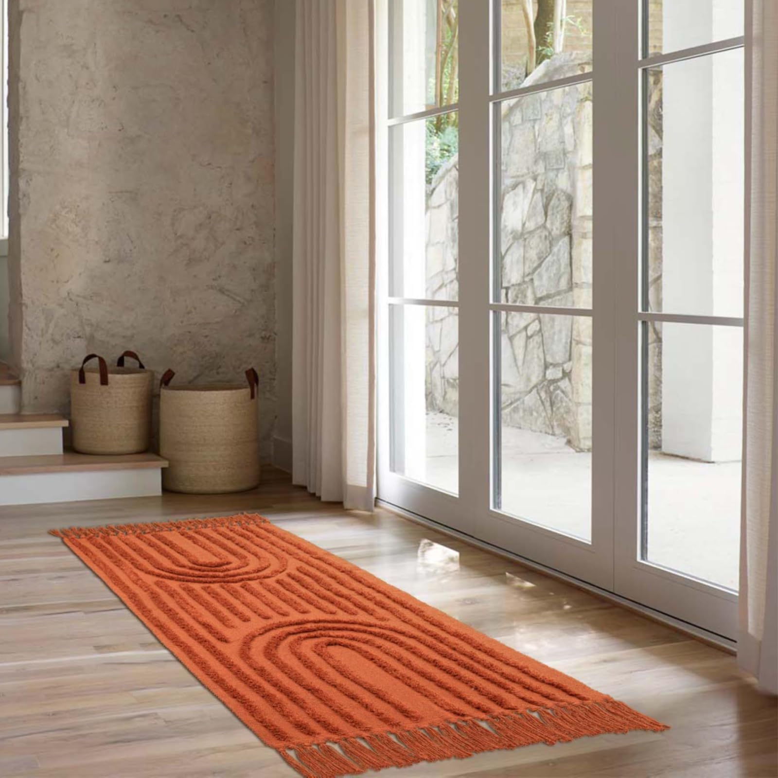 Foto 6 pulgar | Alfombra para Cocina Leevan 60 x 150 cm Terracota - Venta Internacional