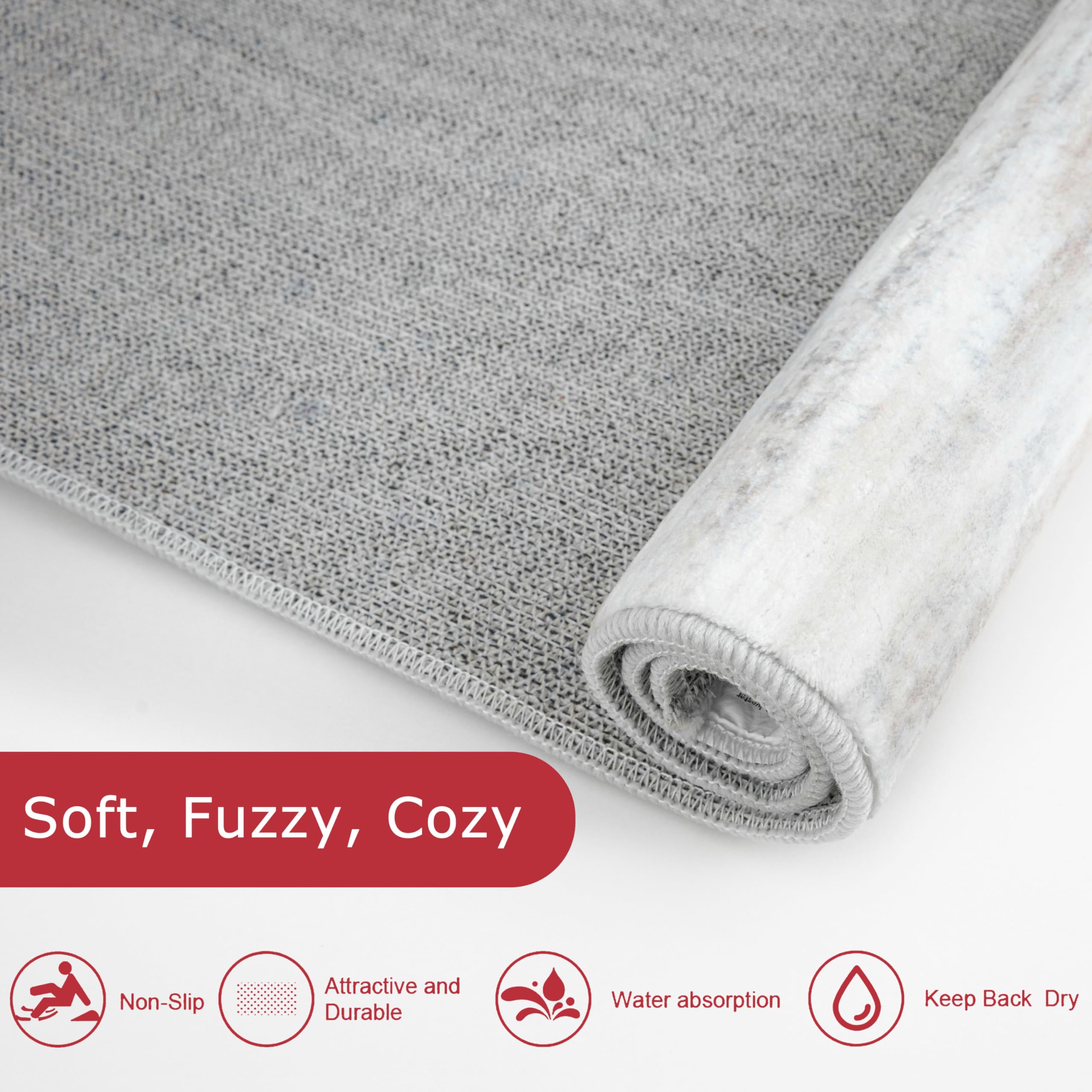 Foto 7 pulgar | Alfombra Kozyfly Moderna Abstracta 60 X 150 cm Beige - Venta Internacional