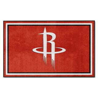Foto 1 | Alfombra Fanmats Houston Rockets De Felpa De 120 Cm X 180 Cm - Venta Internacional.
