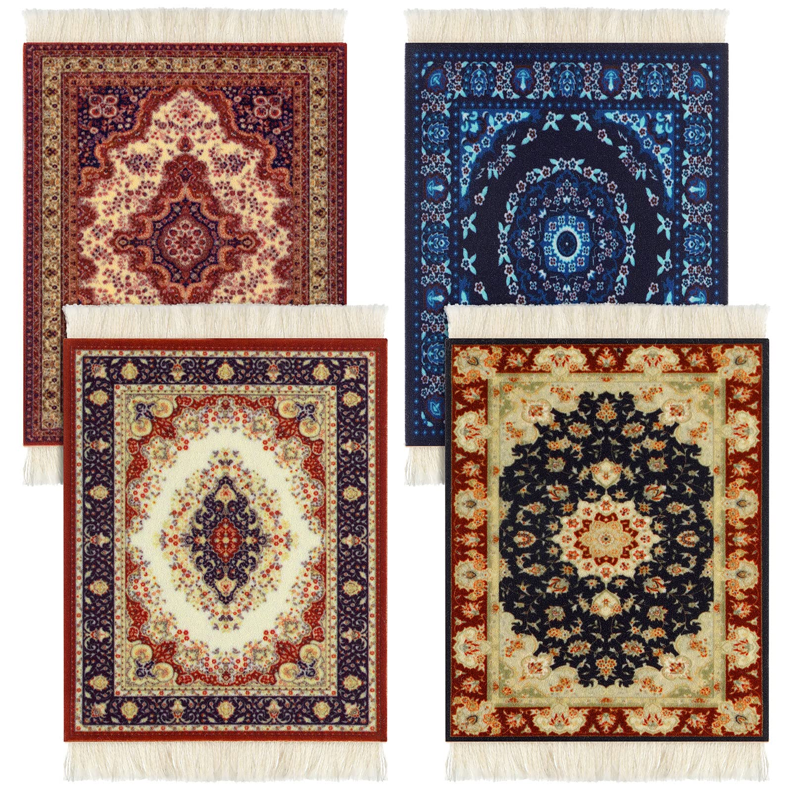 Alfombra Tatuo con Diseño Oriental 4 Piezas - Venta Internacional
