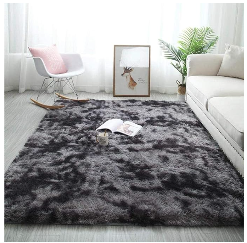 Foto 2 pulgar | Alfombra Decorativa Sala De Estar Y Dormitorio Modelogris Oscuro