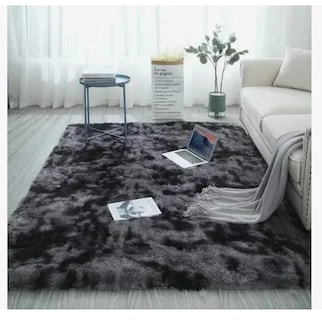 Foto 5 | Alfombra Decorativa Sala De Estar Y Dormitorio Modelogris Oscuro