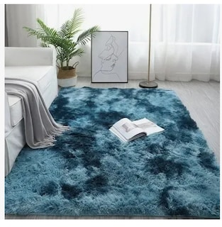 Foto 1 | Alfombra Decorativa Sala De Estar Y Dormitorio Modeloazul