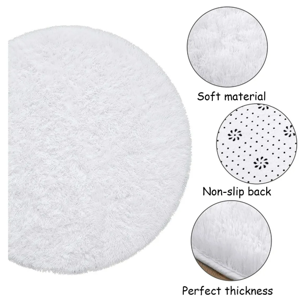 Foto 4 pulgar | Alfombra Redonda Xtellar De 120 Cm - Pieza Clave Para Un Hogar Chic Y Moderno