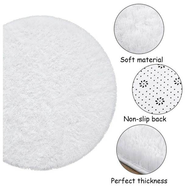 Foto 4 pulgar | Alfombra Redonda Xtellar De 120 Cm - Pieza Clave Para Un Hogar Chic Y Moderno