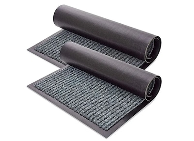 Foto 1 | Alfombra De Entrada Xtellar Moderna Antideslizante Y Absorbente En Elegante Gris - Set 2 Piezas