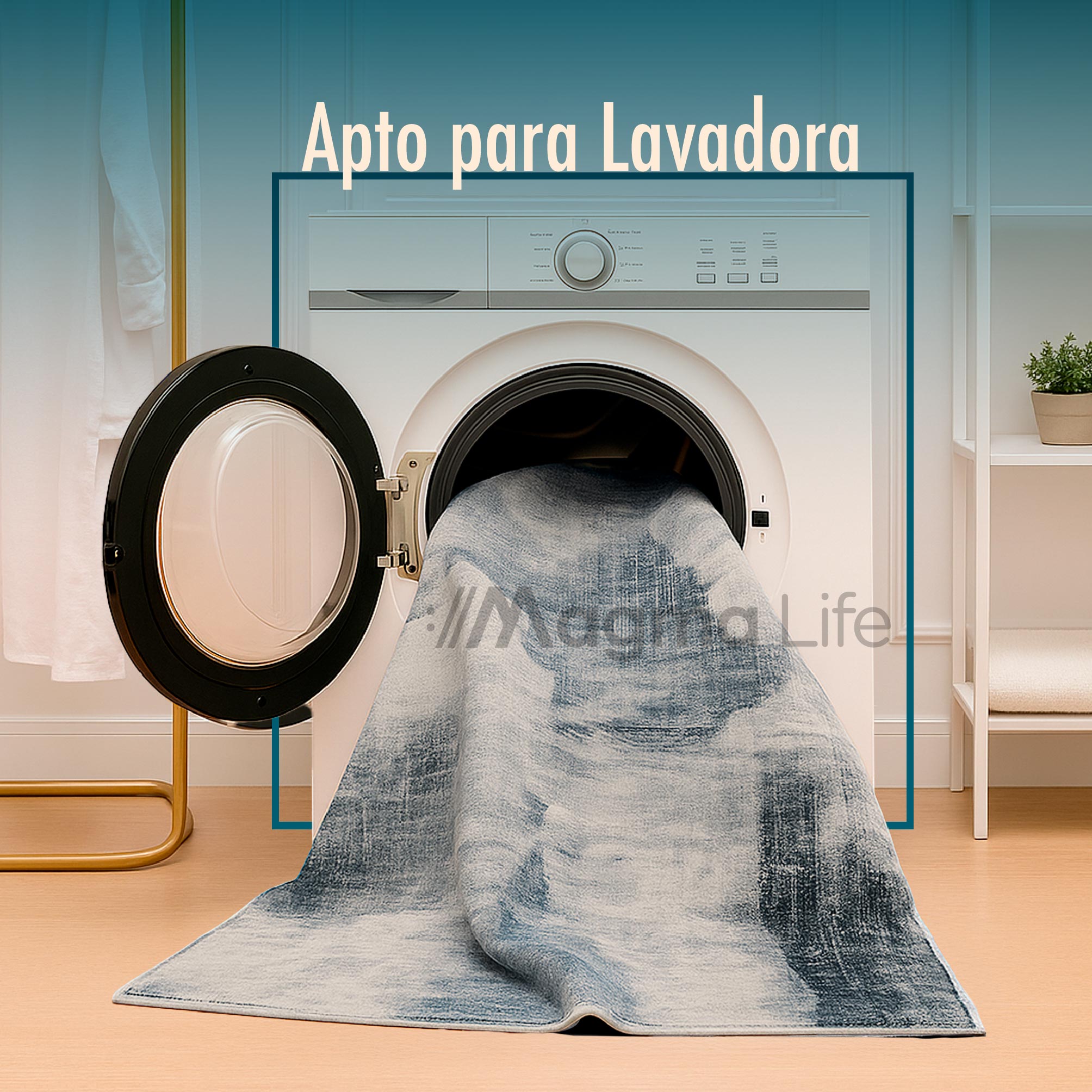 Foto 7 pulgar | Magma Life Alfombra Grande De 90x150 Cm (3x4.9 Ft), Color Gris, Estilo Moderno, Suave Al Tacto Tipo Cachemira, Anti