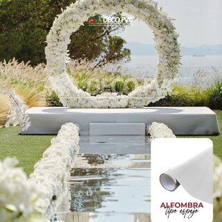 Foto 3 | Alfombra Tipo Espejo – Oro Y Plata