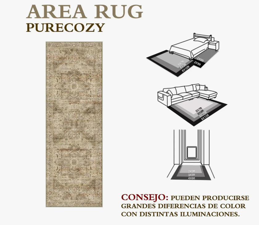 Foto 3 pulgar | 60x180cm Alfombras Decorativos Tapete Para Entrada Y Cocina