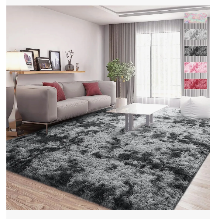 Foto 2 pulgar | Alfombra Decorativa Sala Estar Y Dormitorio 200x160 Cm Gris Claro