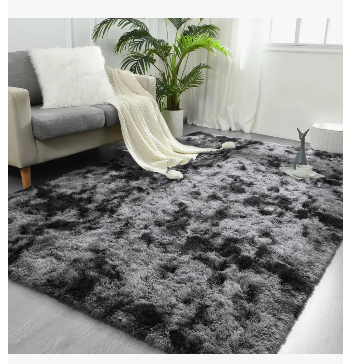 Foto 4 pulgar | Alfombra Decorativa Sala Estar Y Dormitorio 200x160 Cm Gris Claro