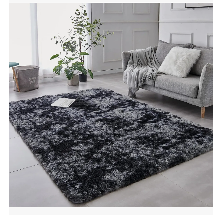 Foto 6 pulgar | Alfombra Decorativa Sala Estar Y Dormitorio 200x160 Cm Gris Claro