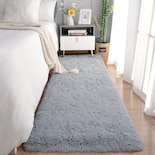 Alfombra Chicrug Soft Runner Para Dormitorio O Sala De Estar, 60 X 180 Cm, Color Gris - Venta Internacional.