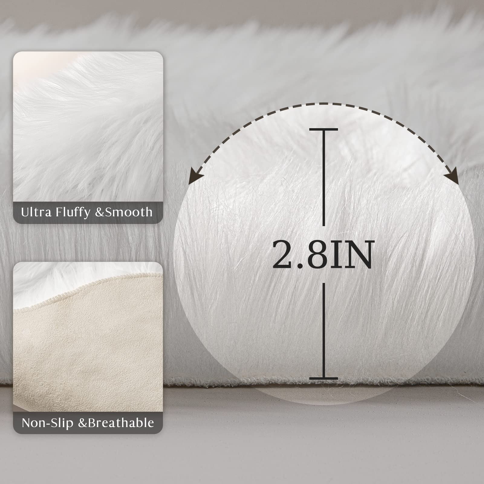 Foto 6 pulgar | Alfombra Ashler Home DecoNegra 60 x 90 cm-Venta Internacional