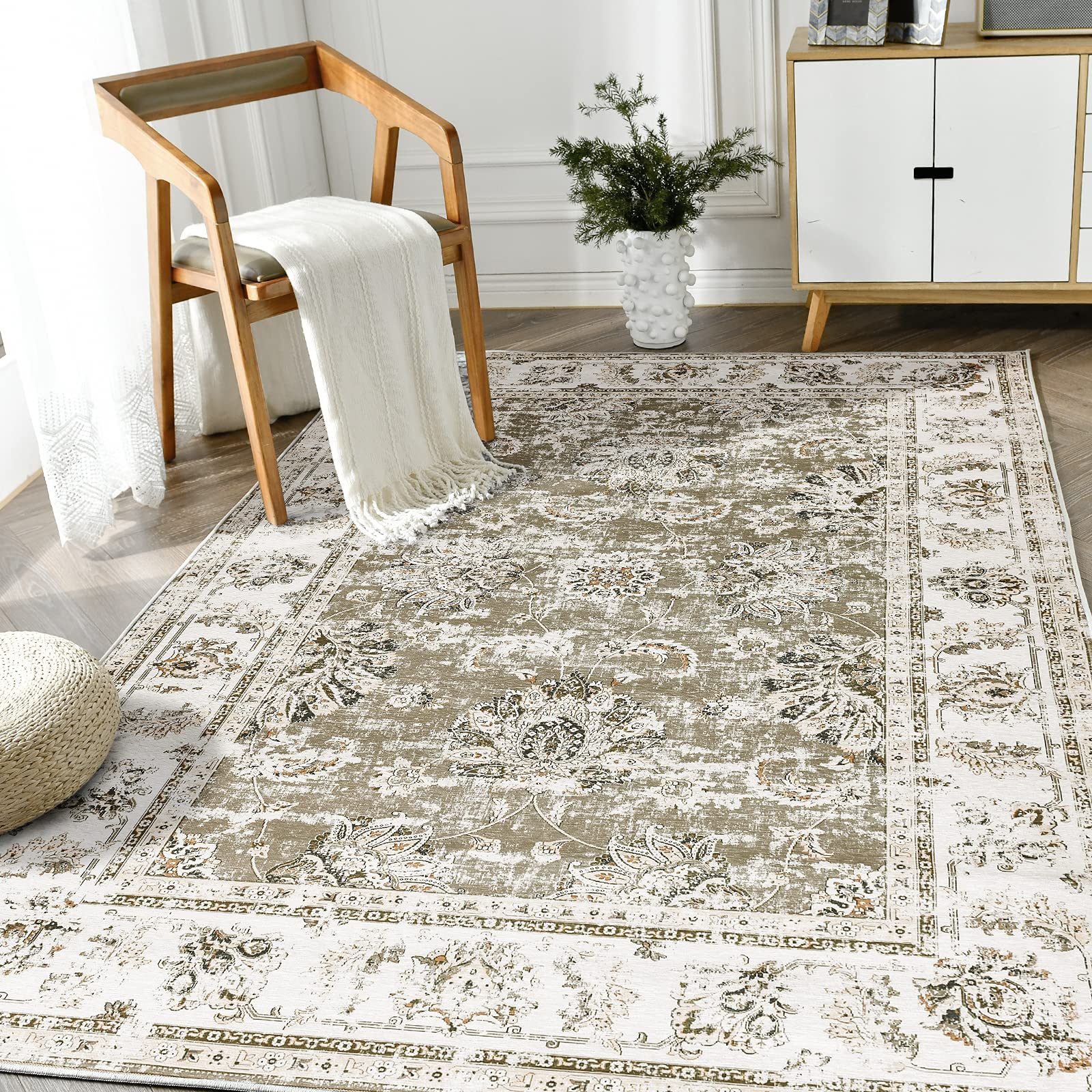 Alfombra Area Jinchan, Lavable, Estilo Bohemio, Para Dormitorio, 160 X 230 Cm - Venta Internacional. $2,651