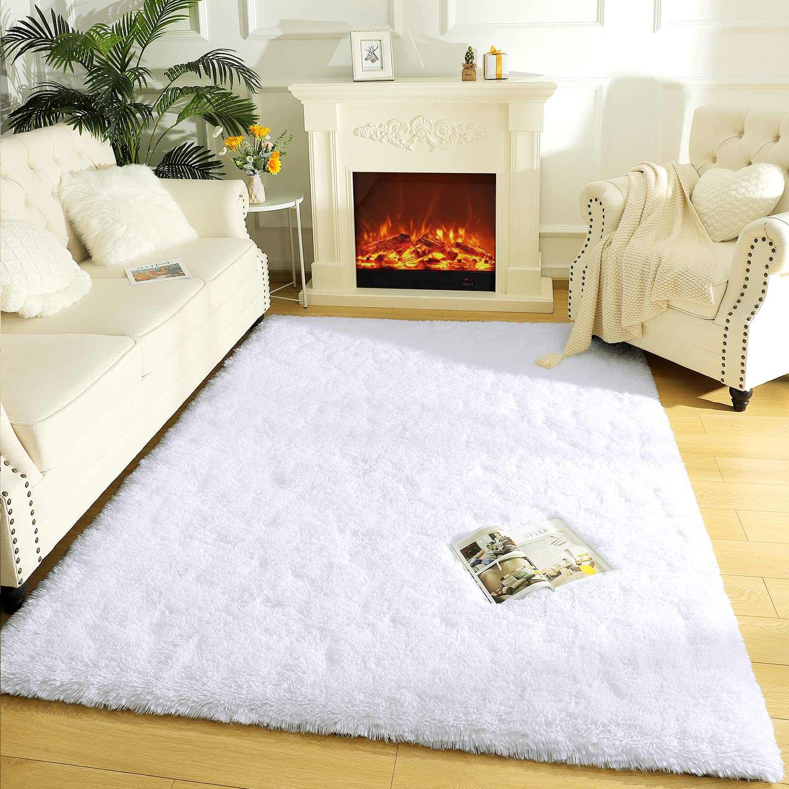 Foto 5 pulgar | Alfombra Lochas Ultrasuave Y Esponjosa Para Sala De Estar, 72 X 108 Pulgadas - Venta Internacional.