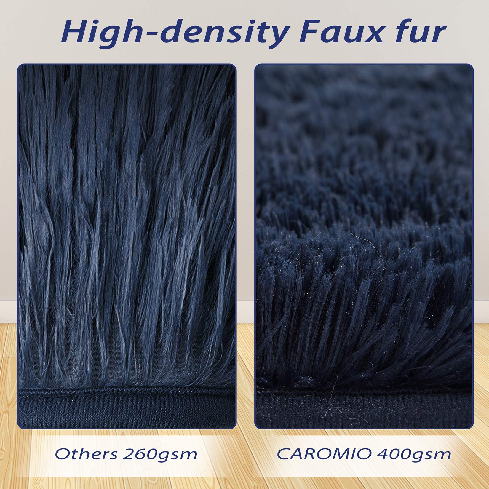 Foto 4 pulgar | Alfombra Caromio Para Sala De Estar, Lujosa, Suave Y Gruesa - Venta Internacional.