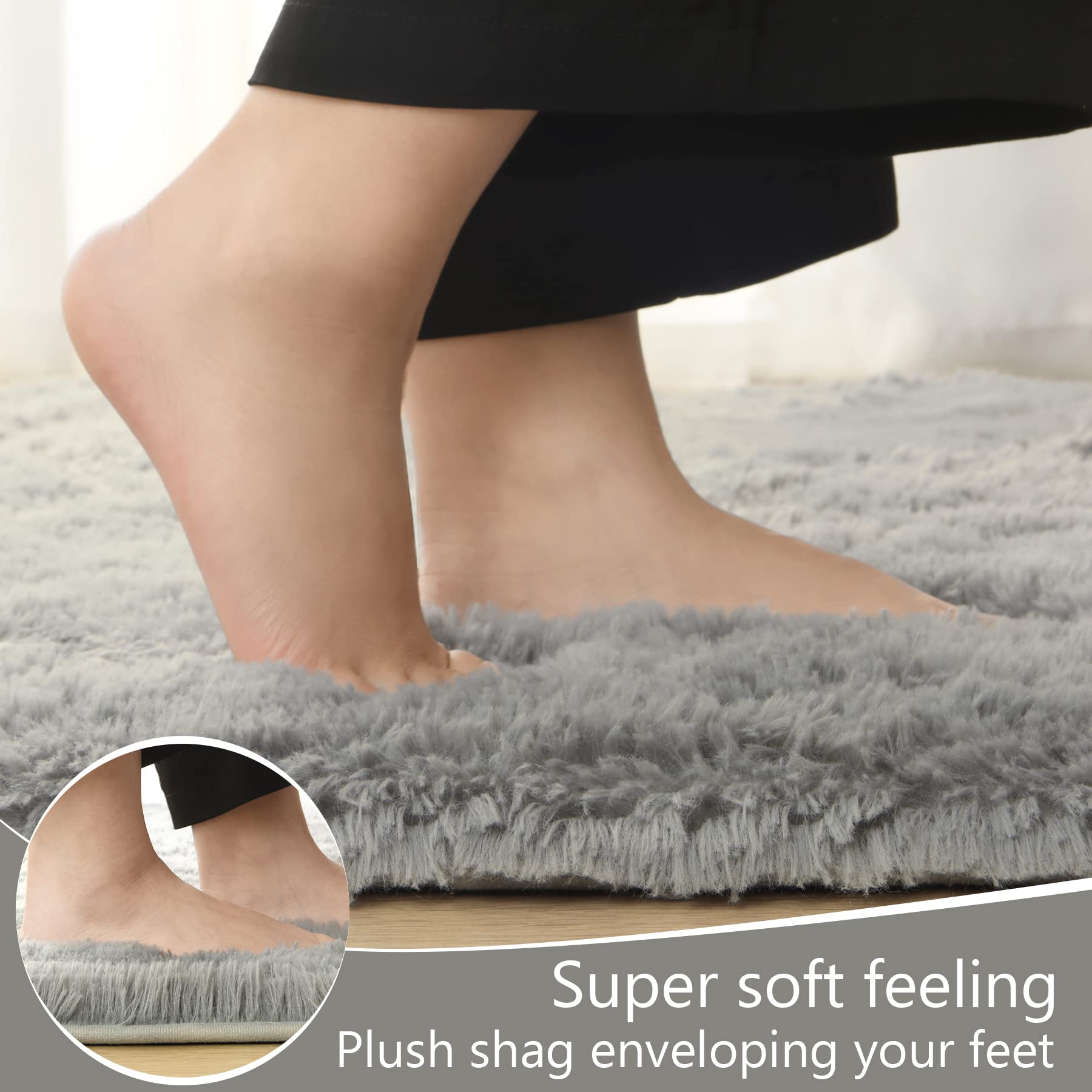 Foto 5 pulgar | Alfombra Lochas Ultrasuave Y Esponjosa Para Sala De Estar, 72 X 108 Pulgadas - Venta Internacional.