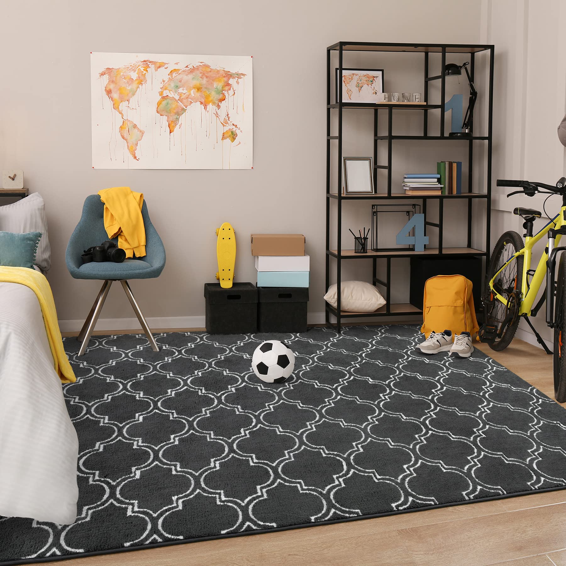 Foto 7 pulgar | Alfombra Chicrug Shag Geométrica Moderna 160 X 230 Cm para Dormitorio - Venta Internacional