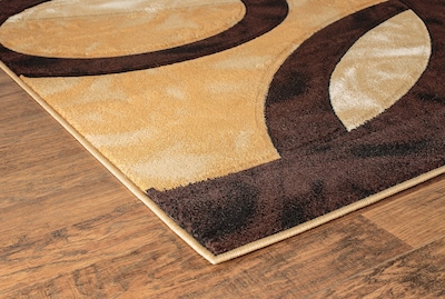 Foto 4 | Alfombra Glory Rugs Círculos Marrones 120 X 180 cm - Venta Internacional
