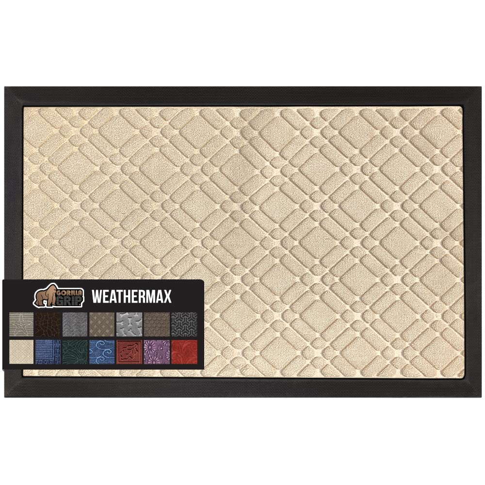 Felpudo Gorilla Grip Impermeable Para Todas Las Estaciones Weathermax 120 X 90 - Venta Internacional.