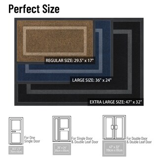 Foto 2 | Alfombrilla Olanly Impermeable 47 x 32 Cm Gris - Venta Internacional