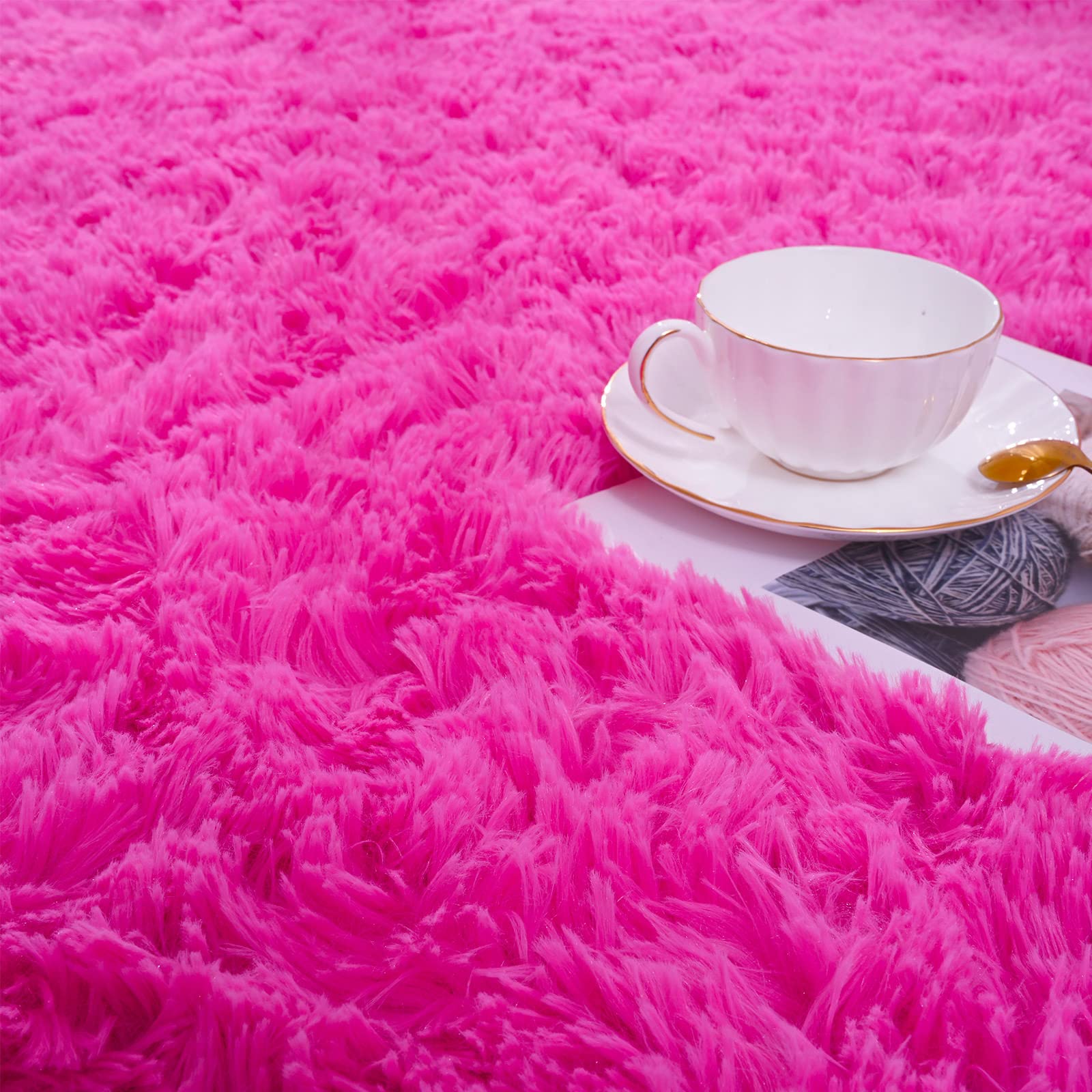 Foto 5 | Alfombra Iseau Fluffy Shaggy Velvet Antideslizante Para Dormitorio  - Venta Internacional.