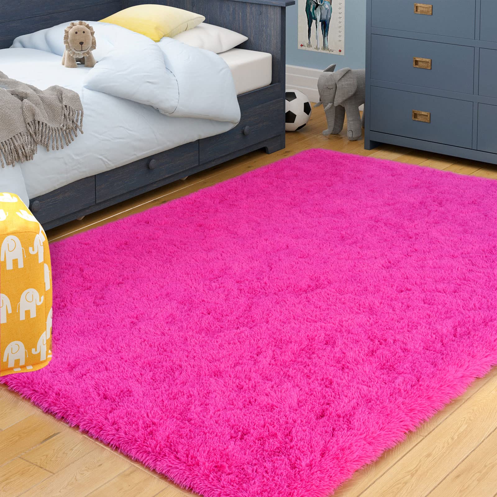 Foto 8 pulgar | Alfombra Iseau Fluffy Shaggy Velvet Antideslizante Para Dormitorio  - Venta Internacional.