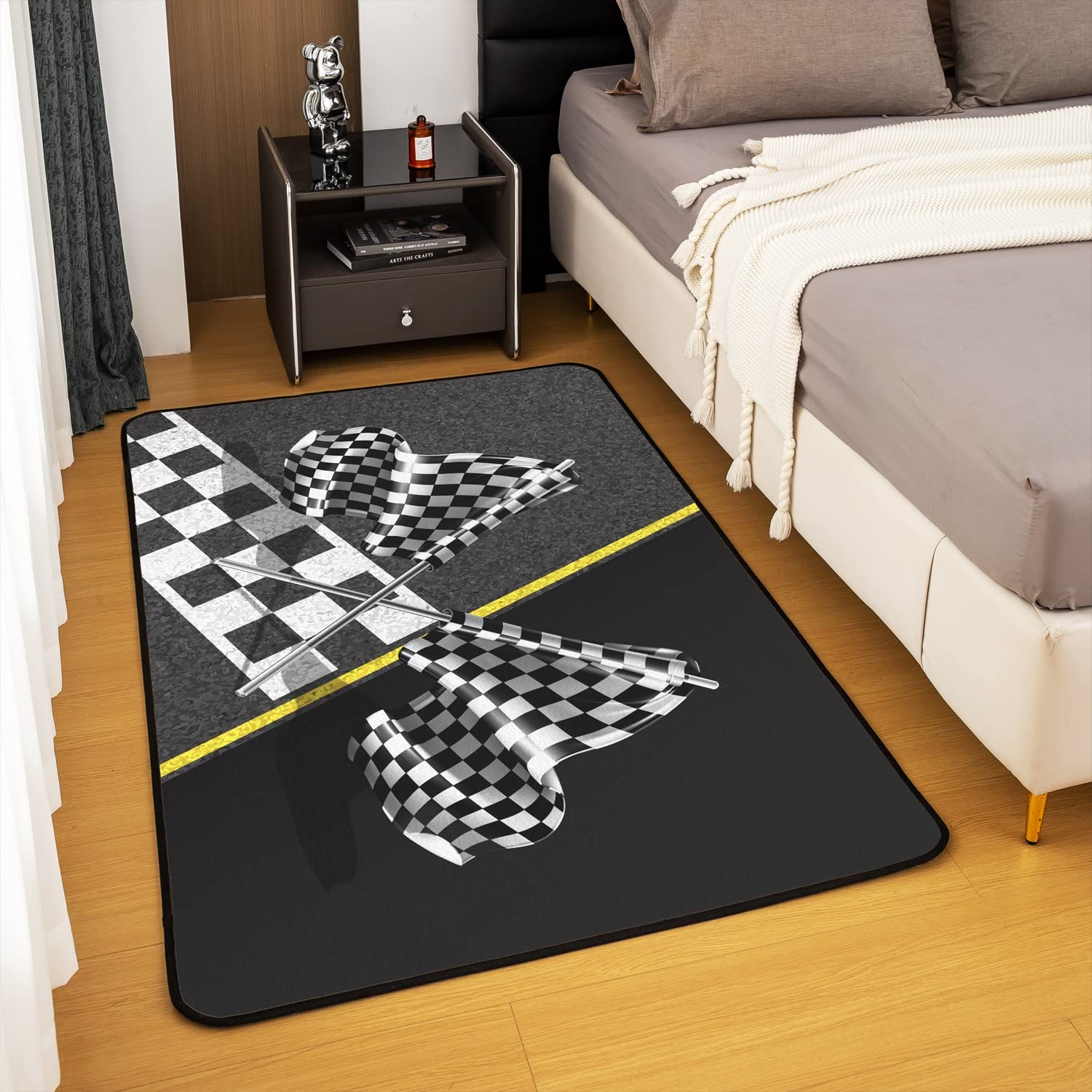 Foto 3 pulgar | Bandera Area Rug Castle Fairy Race Car De 100 Cm X 150 Cm - Venta Internacional.