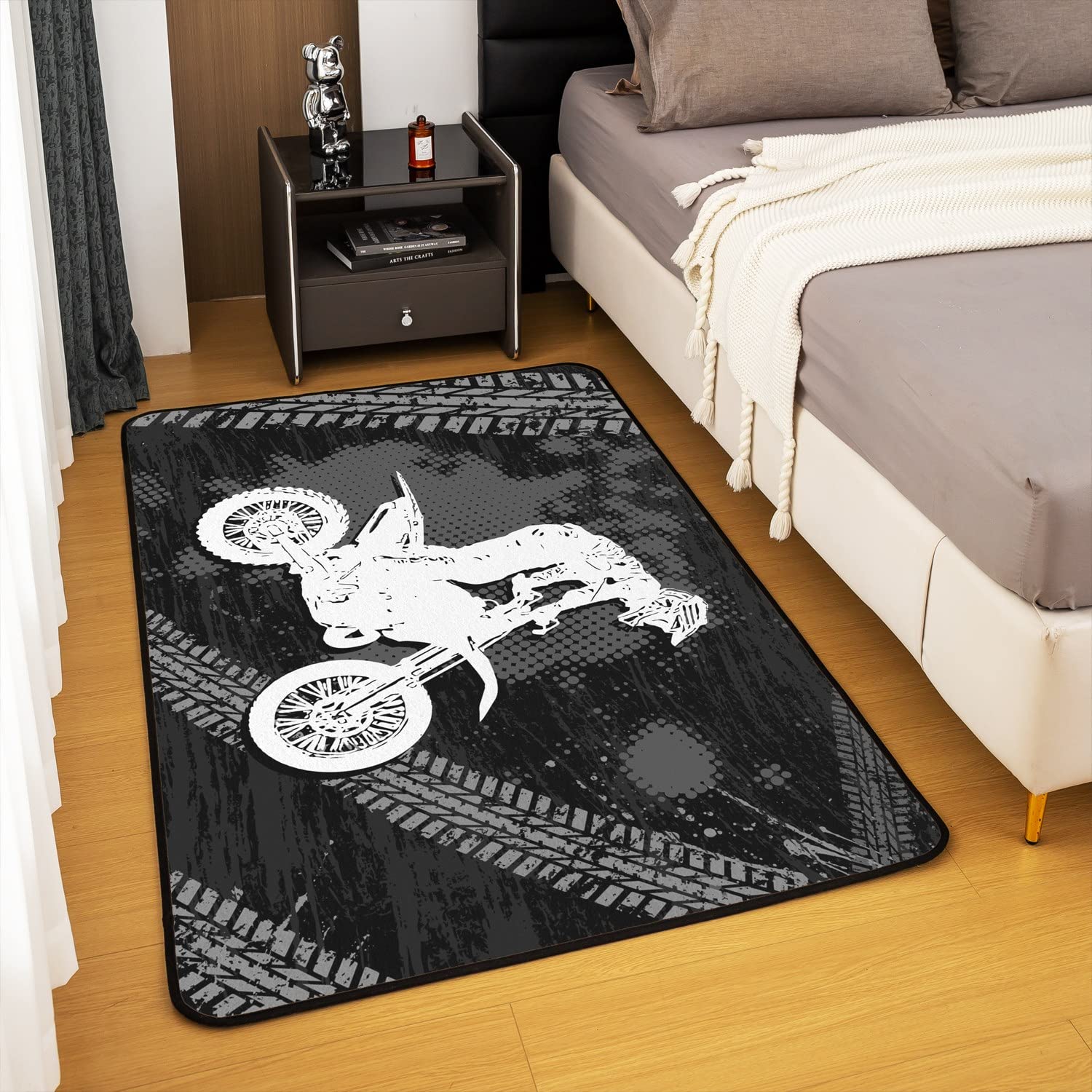 Foto 3 pulgar | Area Rug Castle Fairy Racing Car Motocross 100 X 150 Cm - Venta Internacional.