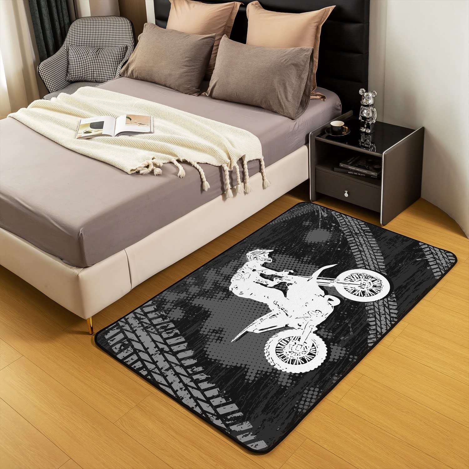 Foto 4 pulgar | Area Rug Castle Fairy Racing Car Motocross 100 X 150 Cm - Venta Internacional.