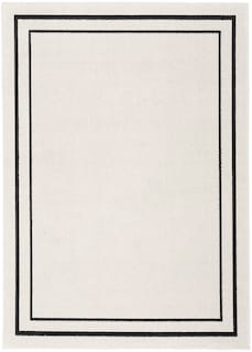 Foto 4 | Area Rug Nourison Essentials Para Interiores Y Exteriores, Color Marfil Y Negro, 120 Cm X 180 Cm - Venta Internacional.