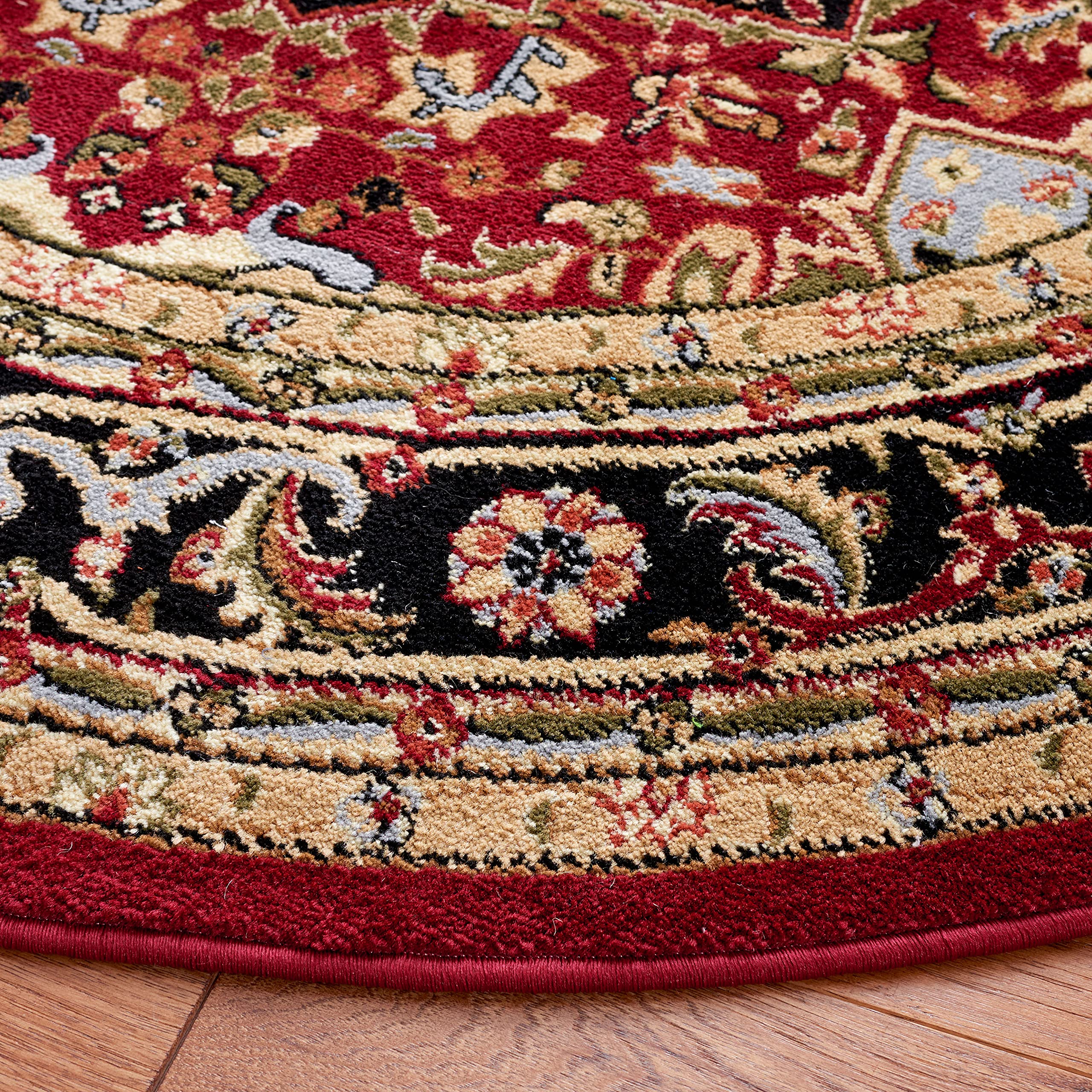 Foto 4 pulgar | Alfombra Safavieh Lyndhurst Colección Roja y Negra 100 cm - Venta Internacional